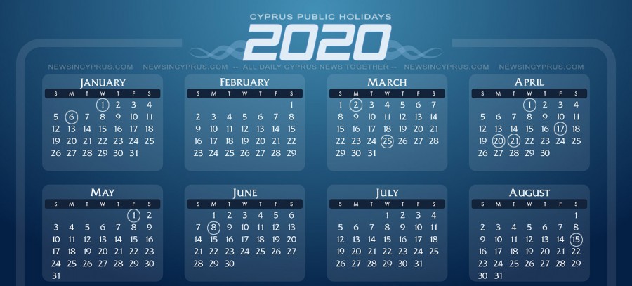 Cyprus Public Holidays 2020 - Dates